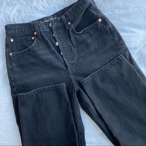Denim Forum Bonet Loose Jean w/ Knee Rips
